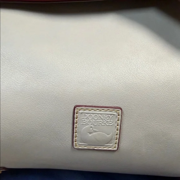 Dooney & Bourke Cream Leather Shoulder Crossbody with Gold Hardware - Picture 5 of 10